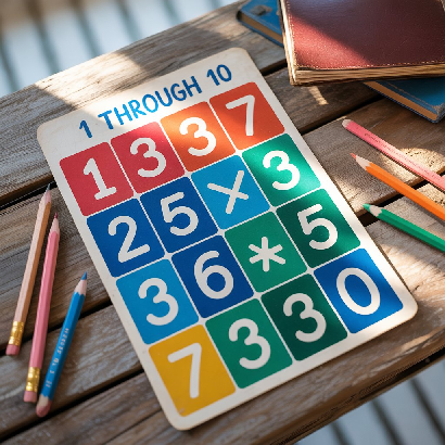 Multiplication Chart: A Simple Guide for Kids, Parents, and Teachers