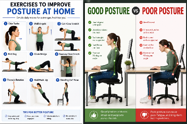 Exercises to Improve Posture at Home: Daily Tips