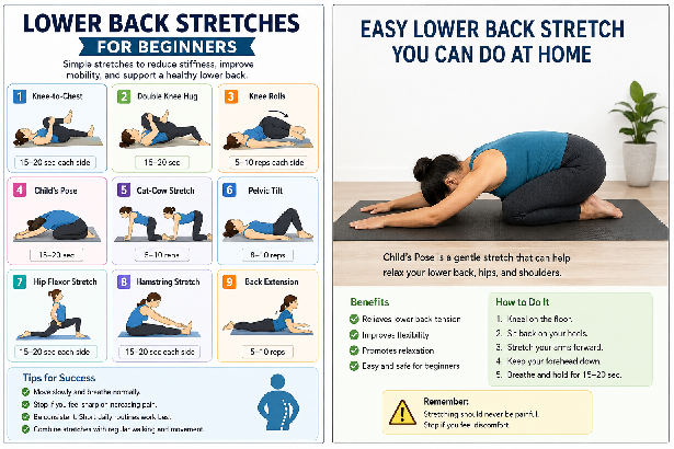 Lower Back Stretches for Beginners: 7 Easy Moves