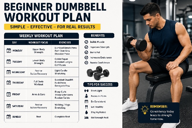 Beginner Dumbbell Workout Plan: Simple Full Body Guide