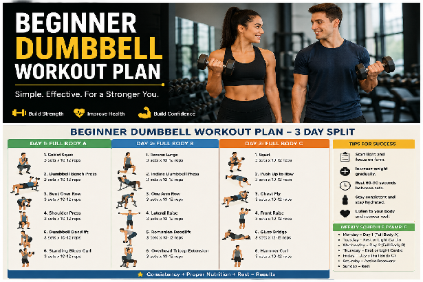 Beginner Dumbbell Workout Plan: Simple Full Body Guide